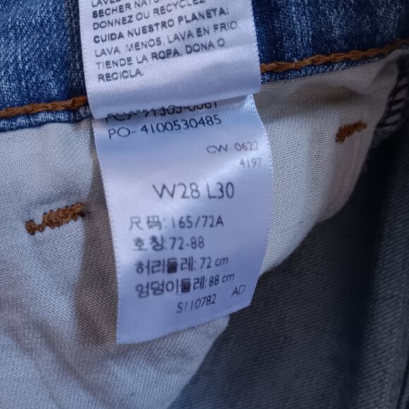 Levi Strauss Signature Jeans Blue Stretch Mid Rise Boot Cut Womens 28x30 Denim - Picture 4 of 10